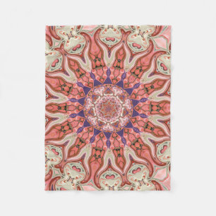 Polaire Couverture d'ouatine de mandala de roses du