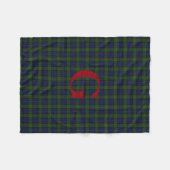 Polaire Couverture d'ouatine de monogramme de plaid de (Devant (Horizontal))