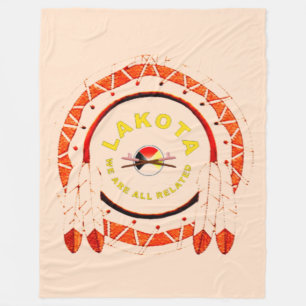 POLAIRE COUVERTURE D'OUATINE DE NATION DE LAKOTA
