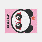 Polaire Couverture d'ouatine de Panda® d'amour (Devant (Horizontal))