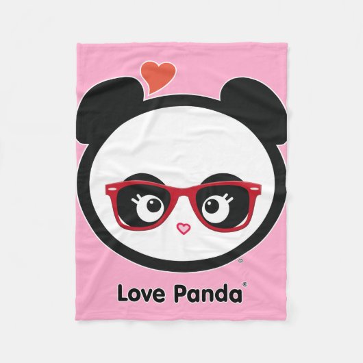 Polaire Couverture d'ouatine de Panda® d'amour (Devant)