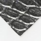 POLAIRE COUVERTURE D'OUATINE DE PEAU D'ALLIGATOR (Coin)