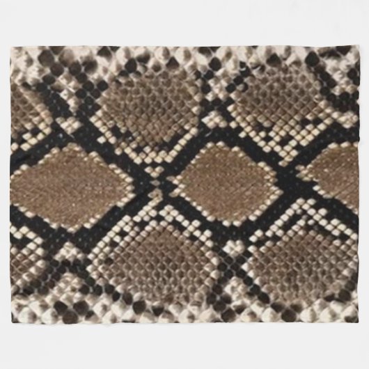 POLAIRE COUVERTURE D'OUATINE DE PEAU DE SERPENT À (Devant (Horizontal))