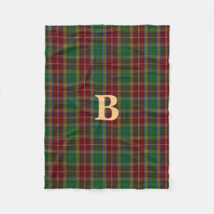 Polaire Couverture d'ouatine de plaid de tartan de clan de