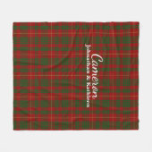 Polaire Couverture d'ouatine de plaid de tartan de clan de (Devant (Horizontal))