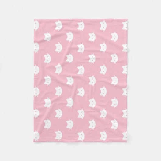 Polaire Couverture d'ouatine de polyester de chat de Kitty (Devant)