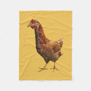 Polaire Couverture d'ouatine de poulet de poule de rouge
