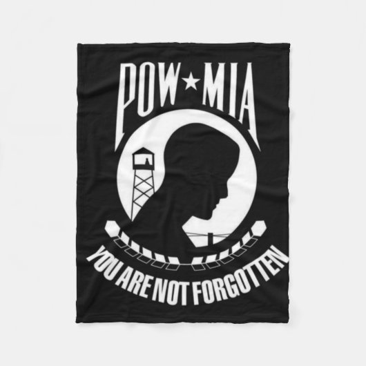 POLAIRE COUVERTURE D'OUATINE DE POW/MIA (Devant)