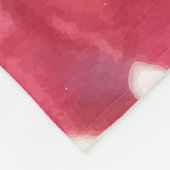 Polaire Couverture d'ouatine de roses rouges (Coin)