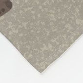 Polaire Couverture d'ouatine de safari d'hippopotame (Coin)