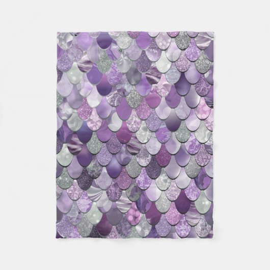 Polaire Couverture d'ouatine de sirène de filles - sirène (Devant)