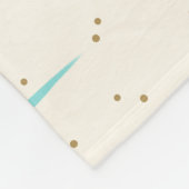 Polaire Couverture d'ouatine de Starbursts de turquoise (Coin)