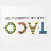 Polaire Couverture d'ouatine de TACO, 60" x80 " (Devant (Horizontal))