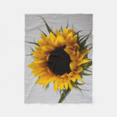 Polaire Couverture d'ouatine de tournesol (Devant)