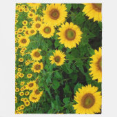 Polaire Couverture d'ouatine de tournesols (Devant)