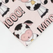 Polaire Couverture d'ouatine de vache à pays de bébés (Coin)