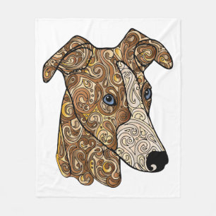 Polaire Couverture d'ouatine de whippet
