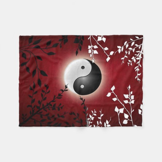 Polaire Couverture d'ouatine de Yin Yang (Devant (Horizontal))