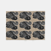 Polaire Couverture d'ouatine d'écureuils noirs (Devant (Horizontal))