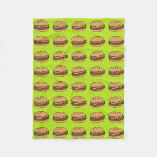 Polaire couverture d'ouatine d'hamburger