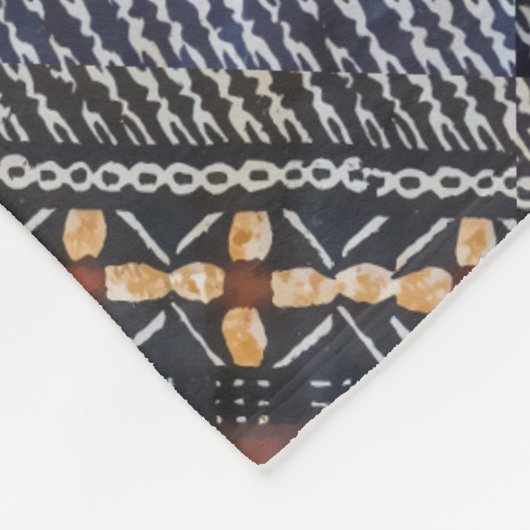 Polaire Couverture d'ouatine d'impression de tissu de Tapa (Coin)