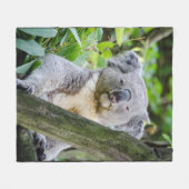 Polaire Couverture d'ouatine d'ours de koala grande (Devant (Horizontal))