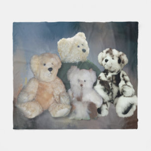 Polaire Couverture d'ouatine d'ours de nounours