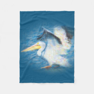 Polaire couverture d'ouatine du pélican 17 d'aquarelle