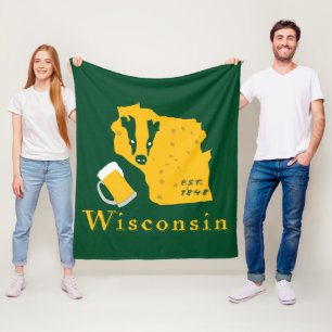 Polaire Couverture d'ouatine du Wisconsin