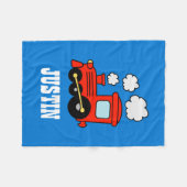 Polaire Couverture d'ouatine personnalisée par train de (Devant (Horizontal))