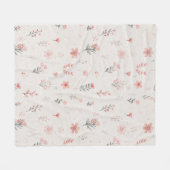 Polaire Couverture Douce en Molleton Floral (Devant (Horizontal))