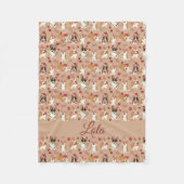 Polaire Couverture Douce en Molleton Motif d'Amour de Corg (Devant)