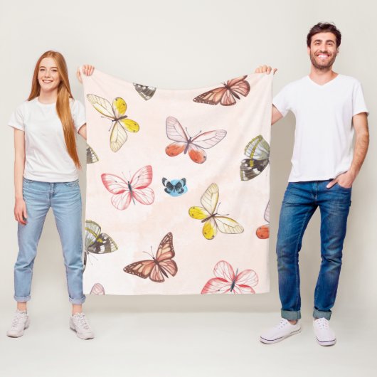 Polaire Couverture Douce en Molleton Soft Blooms (En situation)