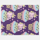 Polaire Couverture Douce Fierté Licorne en Molleton (Devant (Horizontal))
