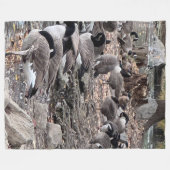 Polaire Couverture Douillette aux Oies dans le Parc (Devant (Horizontal))