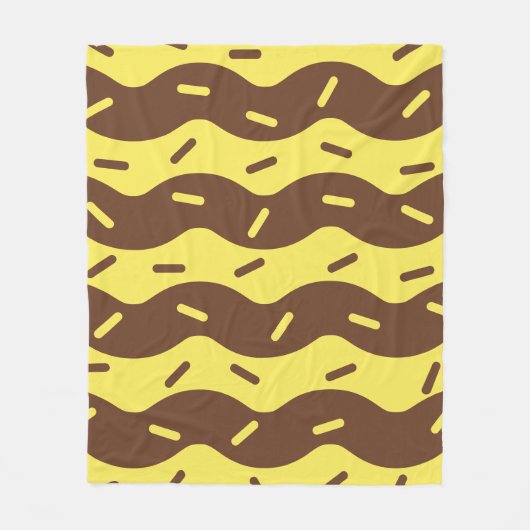 Polaire Couverture Douillette Glace Bananes Fondue (Devant)