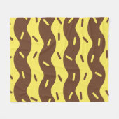 Polaire Couverture Douillette Glace Bananes Fondue (Devant (Horizontal))
