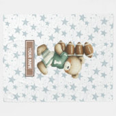 Polaire Couverture d'ours en peluche personnalisée (Devant (Horizontal))