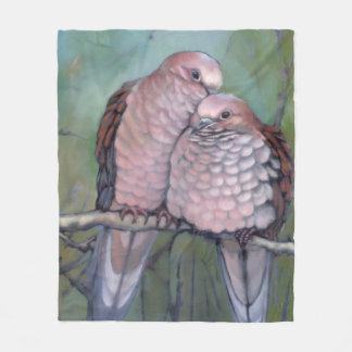 Polaire Couverture "Dove Love" Design Paix