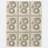 Polaire Couverture Dragon Chinoise (Transparent) (Devant)