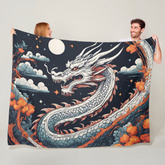 Polaire couverture dragon de nuit