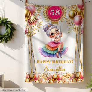 Polaire Couverture drôle de grand-mère, cadeau avec nom pe
