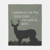 Polaire Couverture drôle de support d'arbre de chasse de (Devant)