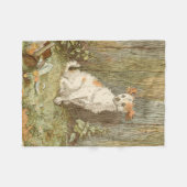 Polaire Couverture drôle d'ouatine de chiot de chien - (Devant (Horizontal))