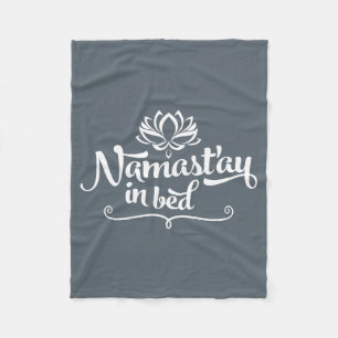 Polaire Couverture drôle d'ouatine de citation de Namaste
