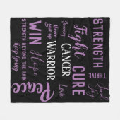 Polaire Couverture du Général Cancer Warrior (Devant (Horizontal))