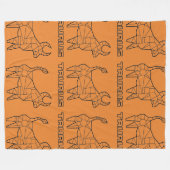 Polaire Couverture du signe Taurus Zodiac (Transparent) (Devant (Horizontal))