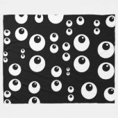 Polaire couverture d'yeux blancs noirs (Devant (Horizontal))