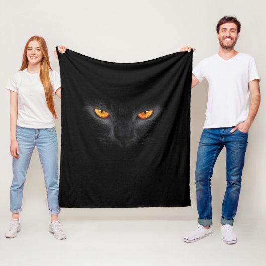 Polaire Couverture d'yeux de chat noir (En situation)