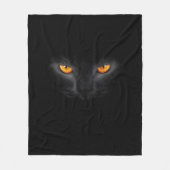 Polaire Couverture d'yeux de chat noir (Devant)